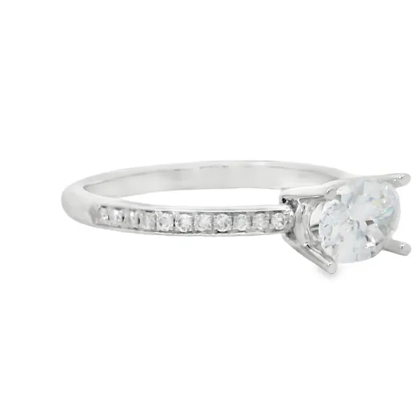 14K White Gold Diamond Ring Image 2 S&E Jewelers Depew, NY