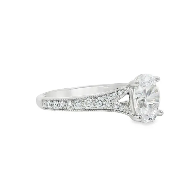 14K White Gold Engagement Ring Image 2 S&E Jewelers Depew, NY