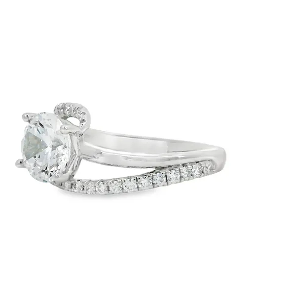 14K White Gold Engagement Ring Image 3 S&E Jewelers Depew, NY