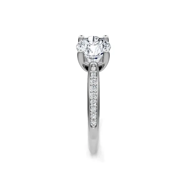 14kt Diamond .17ctw Semi Mount Image 2 S&E Jewelers Depew, NY