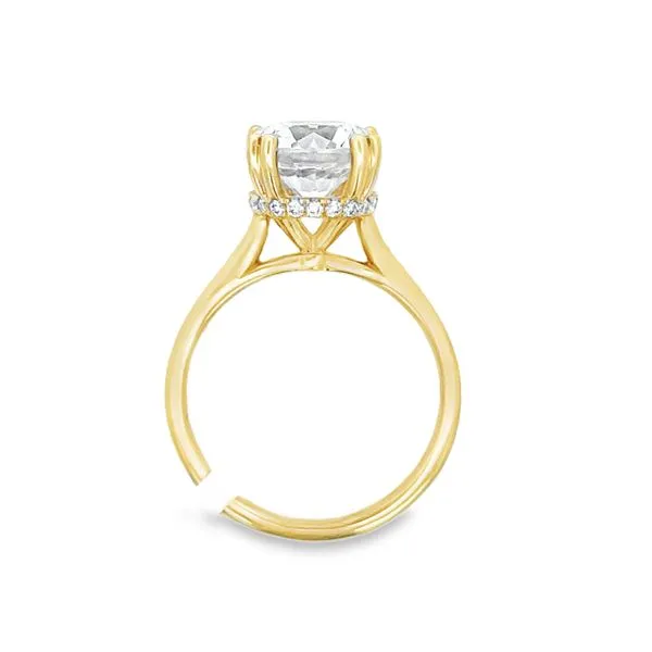 14K Yellow Gold Round Diamond Semi Mount S&E Jewelers Depew, NY