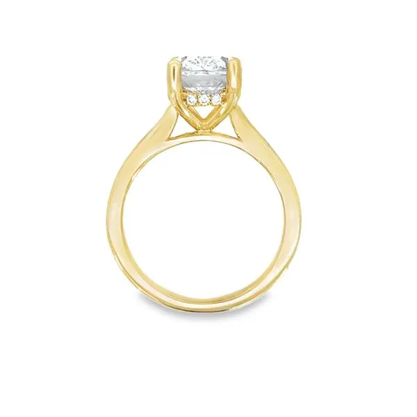 14K Yellow Gold Oval Diamond Semi Mount S&E Jewelers Depew, NY