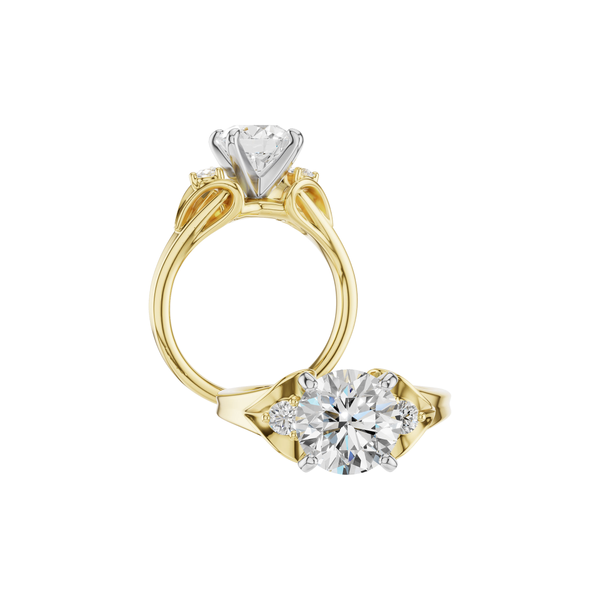 14K Yellow Gold Diamond Semi Mount Image 2 S&E Jewelers Depew, NY