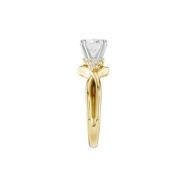 14K Yellow Gold Diamond Semi Mount Image 3 S&E Jewelers Depew, NY
