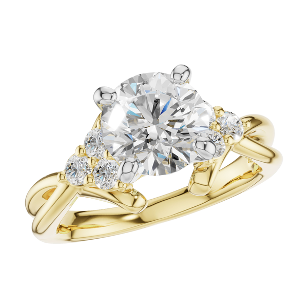 14K Yellow Gold Diamond Semi Mount S&E Jewelers Depew, NY