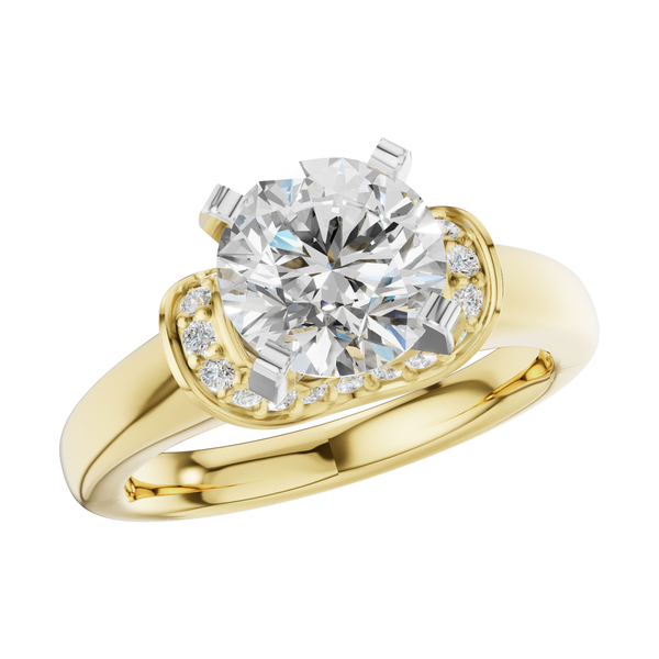 14K Yellow Gold Diamond Semi Mount S&E Jewelers Depew, NY