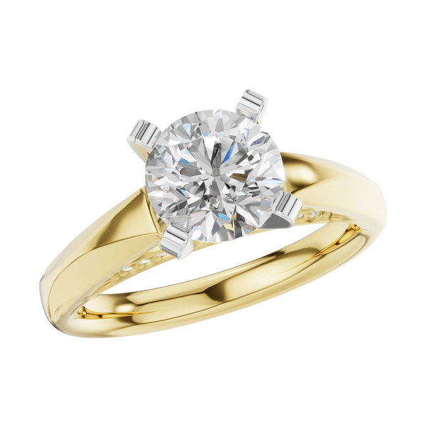 14K Yellow Gold Diamond Semi Mount S&E Jewelers Depew, NY