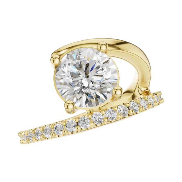14K Yellow Gold Diamond Semi Mount S&E Jewelers Depew, NY