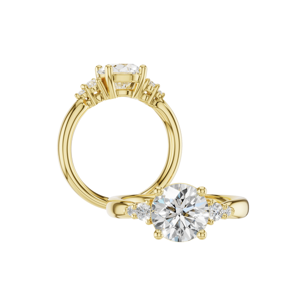 14K Yellow Gold Diamond Semi Mount Image 2 S&E Jewelers Depew, NY