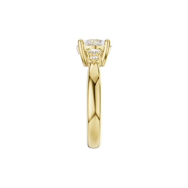 14K Yellow Gold Diamond Semi Mount Image 3 S&E Jewelers Depew, NY