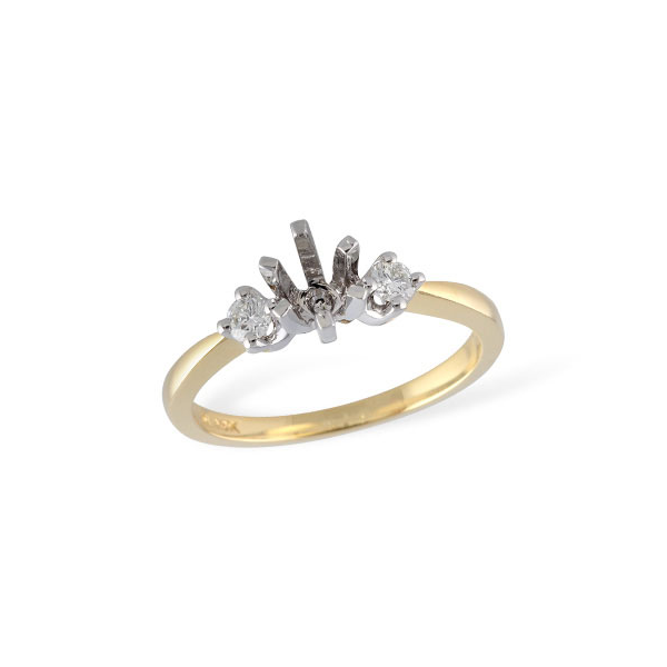 14K Two-Tone Diamond Semi Mount S&E Jewelers Depew, NY