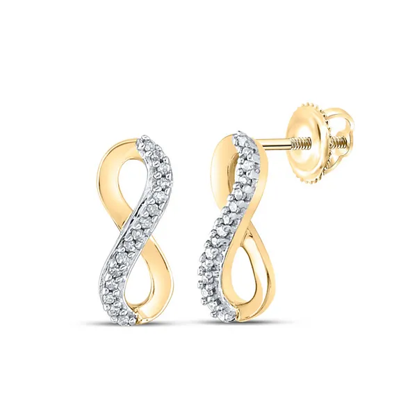 10Kt Yellow Gold Infinity Earrings S&E Jewelers Depew, NY