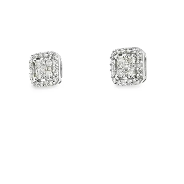 10Kt White Gold Glittera Diamond Earrings Image 2 S&E Jewelers Depew, NY