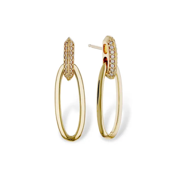 14KT Gold Diamond Earrings similar item image