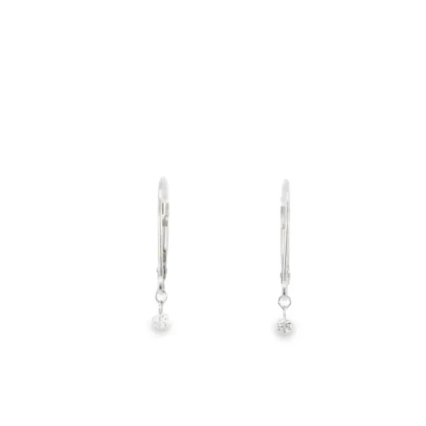 14K White Gold Diamond Earrings S&E Jewelers Depew, NY