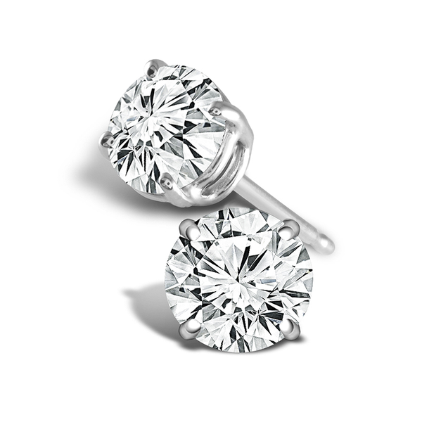 14KT Gold Diamonds Stud Earrings S&E Jewelers Depew, NY