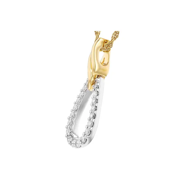 Two-Tone Diamond Pendant Image 2 S&E Jewelers Depew, NY