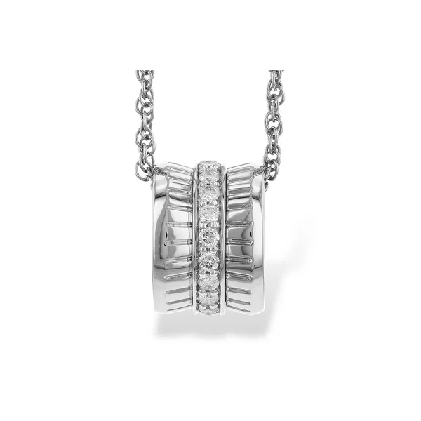 14K White Gold Diamond Pendant S&E Jewelers Depew, NY