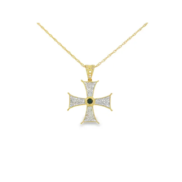 10K Yellow Gold Diamond Cross Pendant S&E Jewelers Depew, NY