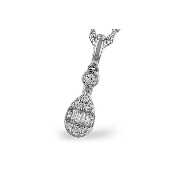 14K White Gold Diamond Pendant S&E Jewelers Depew, NY