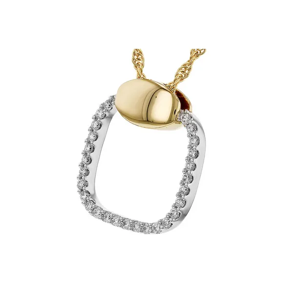14KT Gold Diamond Pendant Image 2 S&E Jewelers Depew, NY
