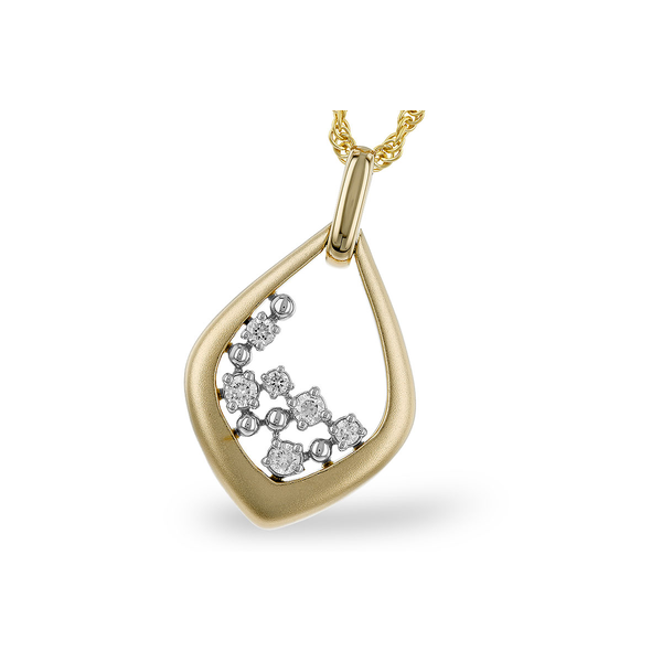 14K Yellow Gold Diamond Pendant S&E Jewelers Depew, NY