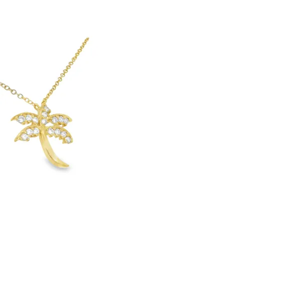 14K Yellow Gold Dragonfly Diamond Necklace Image 2 S&E Jewelers Depew, NY