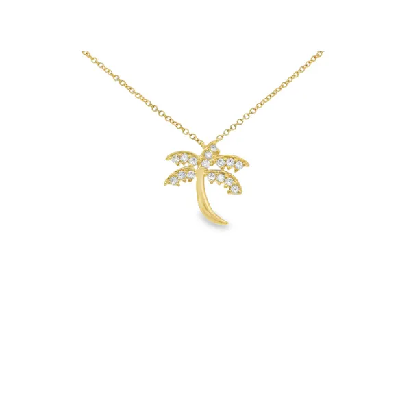14K Yellow Gold Dragonfly Diamond Necklace S&E Jewelers Depew, NY