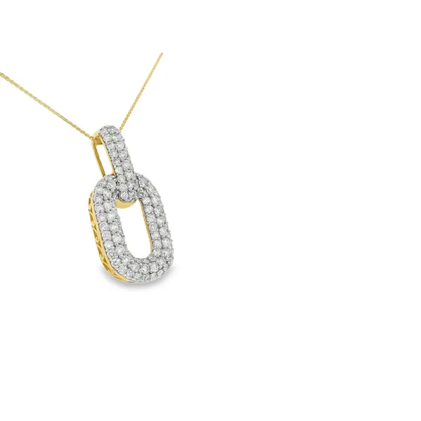 14K Yellow Gold Diamond Necklace Image 2 S&E Jewelers Depew, NY
