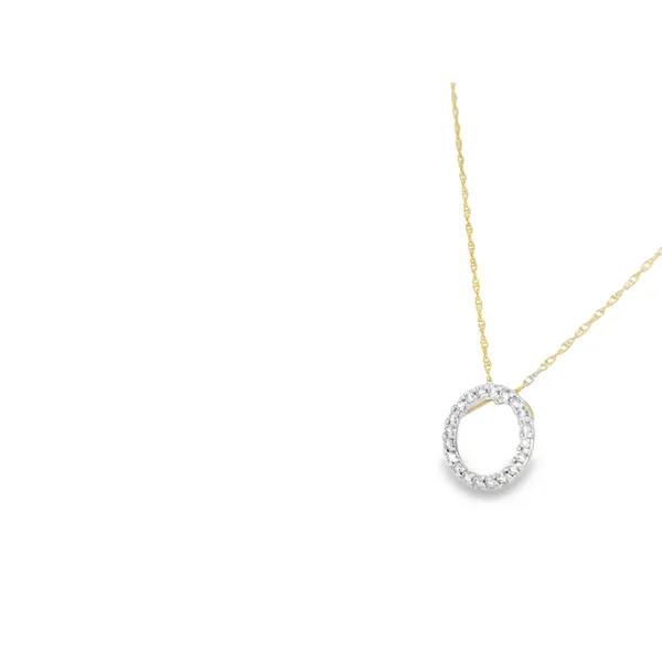 10K Yellow Gold Diamond Fashion Necklace Image 2 S&E Jewelers Depew, NY