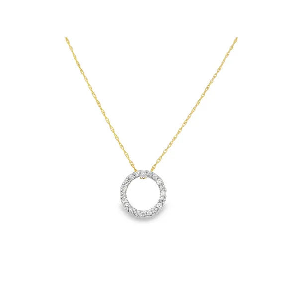10K Yellow Gold Diamond Fashion Necklace S&E Jewelers Depew, NY
