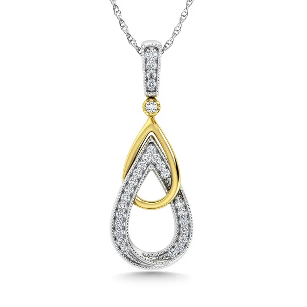 10KT Two Tone Diamond Necklace S&E Jewelers Depew, NY