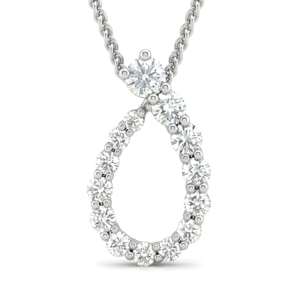 14Kt White Gold Diamond Necklace S&E Jewelers Depew, NY