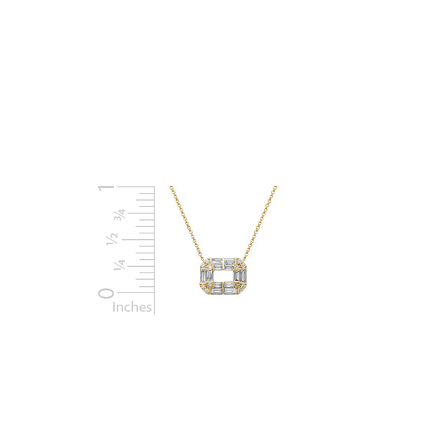 14Kt Yellow Gold Diamond Pendant Necklace Image 2 S&E Jewelers Depew, NY