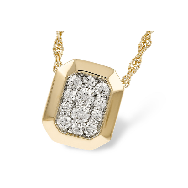 14K Yellow Gold Diamond Necklace S&E Jewelers Depew, NY