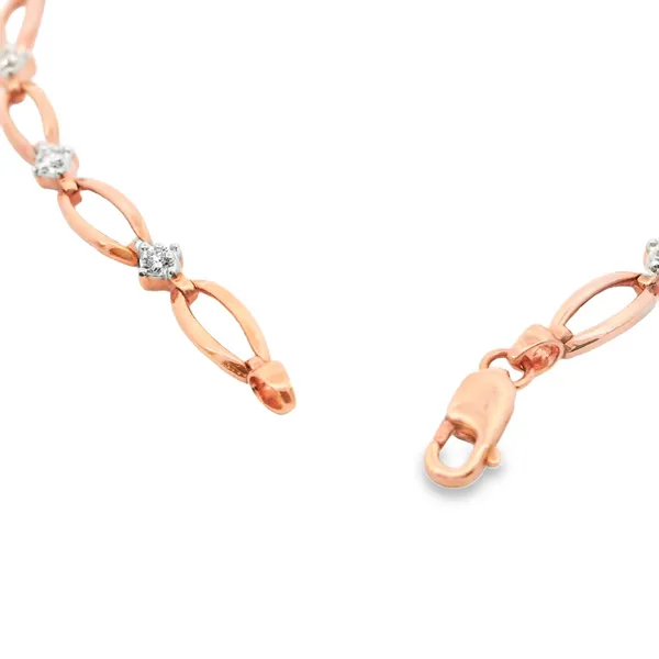 14KT Gold Diamond Bracelet Image 3 S&E Jewelers Depew, NY