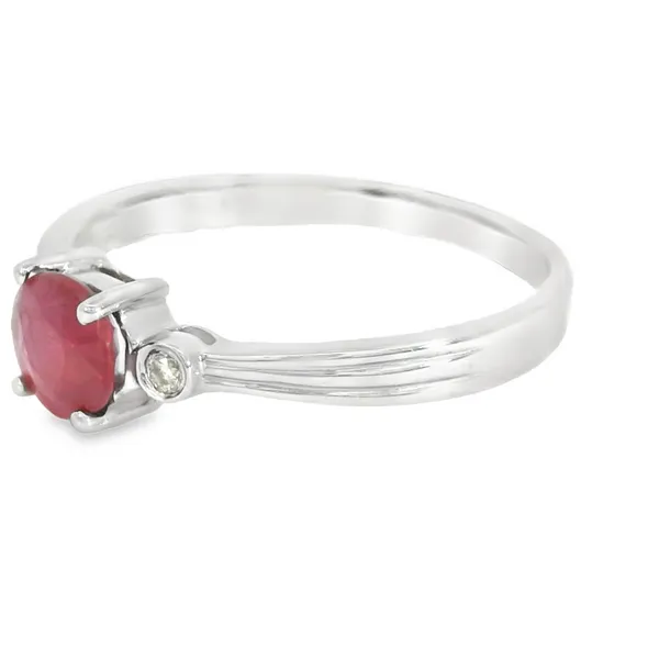 14KT Gold Ruby Contemporary Fashion Ring Image 3 S&E Jewelers Depew, NY