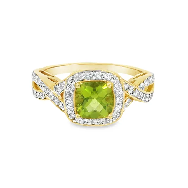 0.84ctw Cushion Peridot Fashion Ring S&E Jewelers Depew, NY