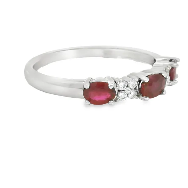 Oval Rubies Fashion Ring Image 2 S&E Jewelers Depew, NY