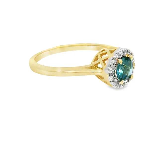 0.44ctw Round Blue Topaz Fashion Ring Image 2 S&E Jewelers Depew, NY