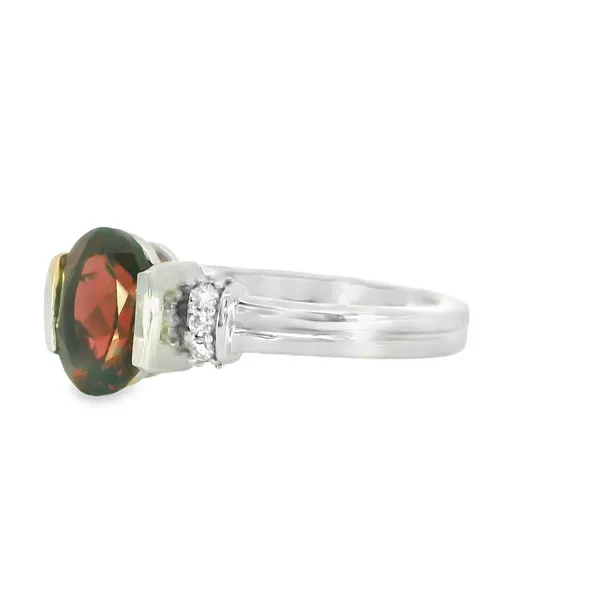 1.41ctw Oval Garnet Fashion Ring Image 3 S&E Jewelers Depew, NY