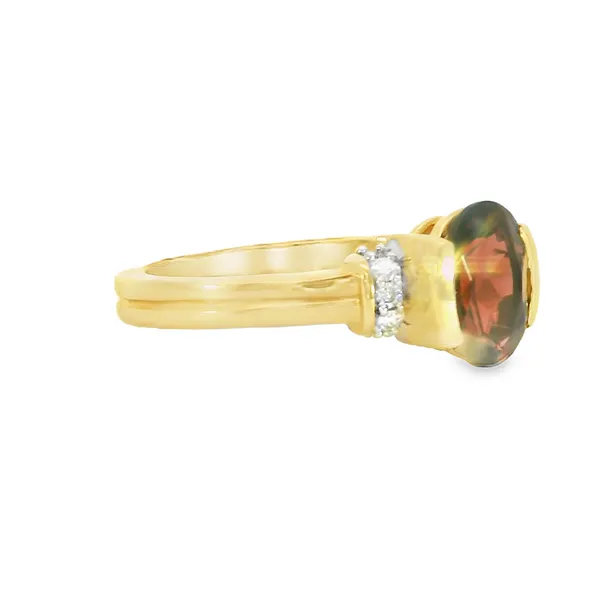 1.41ctw Oval Garnet Fashion Ring Image 2 S&E Jewelers Depew, NY