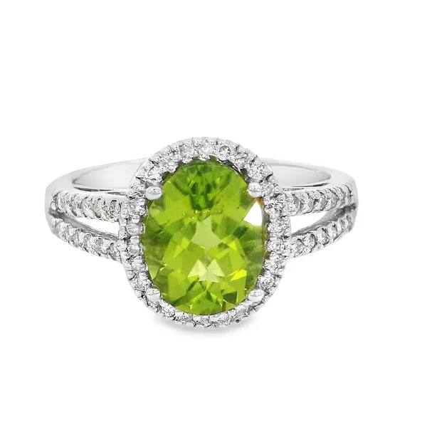 10Kt White Gold Oval Peridot Fashion Ring S&E Jewelers Depew, NY