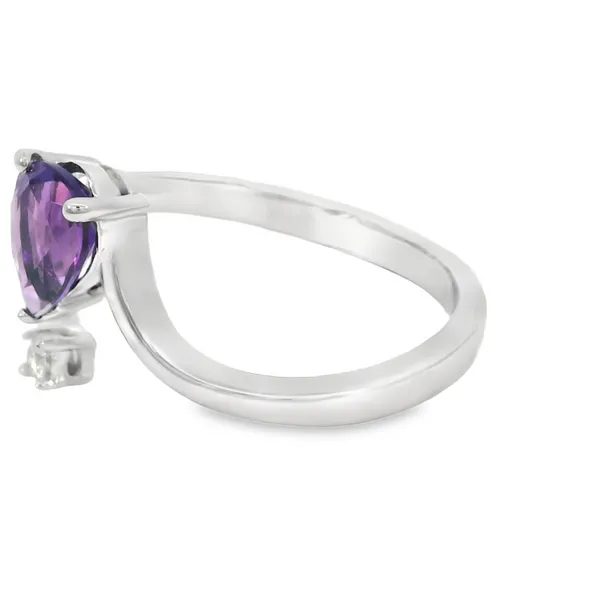 14Kt White Gold 0.66ctw Pear Amethyst Fashion Ring Image 3 S&E Jewelers Depew, NY