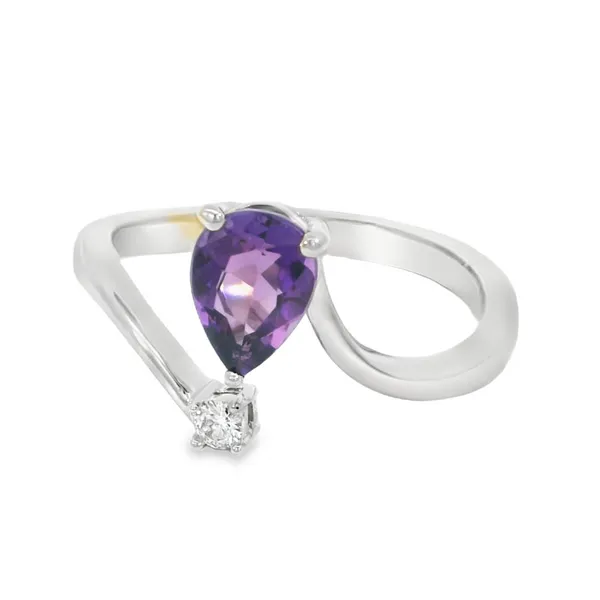 14Kt White Gold 0.66ctw Pear Amethyst Fashion Ring S&E Jewelers Depew, NY