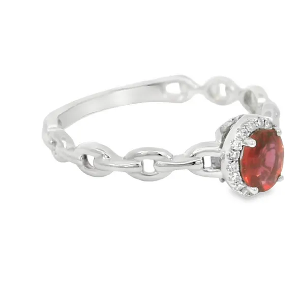 14Kt White Gold 0.38ctw Oval Ruby Fashion Ring Image 2 S&E Jewelers Depew, NY