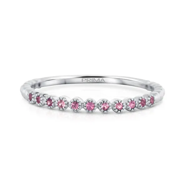 14Kt White Gold 0.11ctw Round Pink Sapphire Fashion Ring similar item image