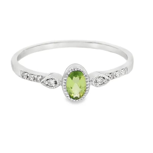 14 Karat White Peridot Fashion Ring S&E Jewelers Depew, NY