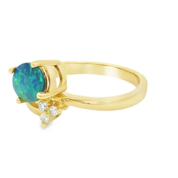 14KT Gold Opal Fashion Ring Image 3 S&E Jewelers Depew, NY
