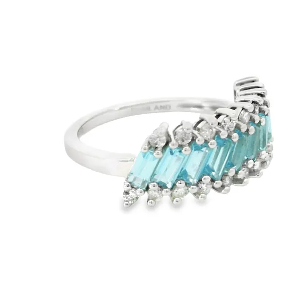 14 Karat White Gold Diamond Fashion Ring Image 3 S&E Jewelers Depew, NY